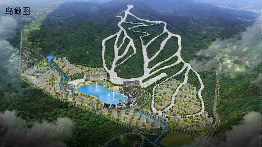 翠云山 银河滑雪场鸟瞰图